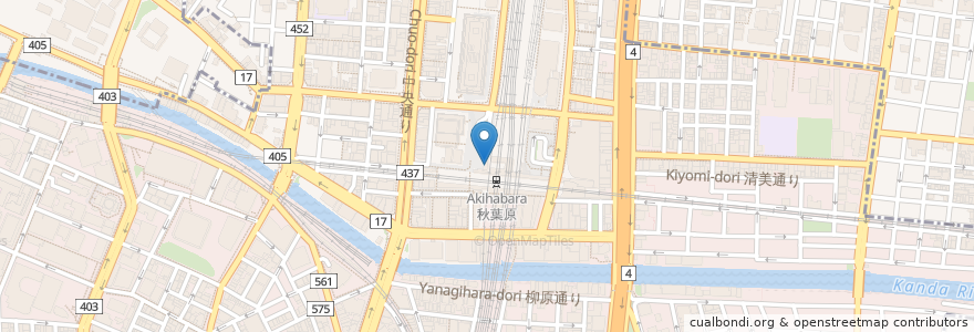 Mapa de ubicacion de うず潮 en 日本, 東京都, 千代田区.
