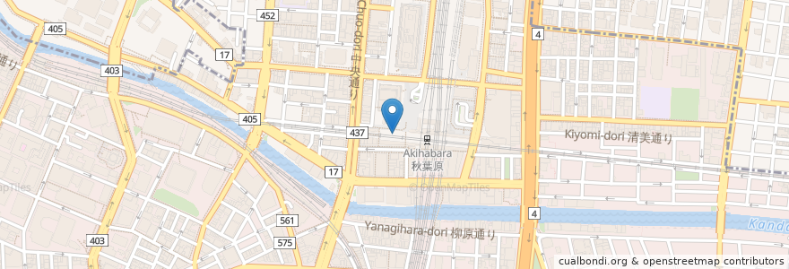 Mapa de ubicacion de 魚がし日本一 en 日本, 東京都, 千代田区.