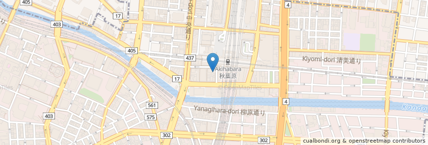 Mapa de ubicacion de 土間土間 en 日本, 東京都, 千代田区.