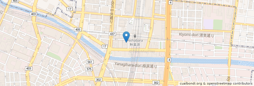 Mapa de ubicacion de めいどりーみん en Jepun, 東京都, 千代田区.