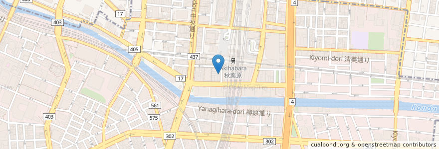 Mapa de ubicacion de 昭和食堂 en Япония, Токио, Тиёда.