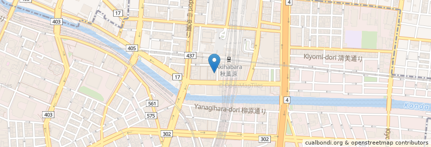 Mapa de ubicacion de つけ麺屋やさべえ en Japan, Tokio, 千代田区.