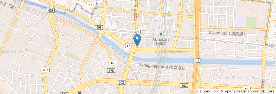 Mapa de ubicacion de 元祖寿司 en اليابان, 東京都, 千代田区.
