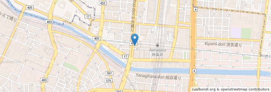 Mapa de ubicacion de インターネット まんが喫茶 コムコム 秋葉原店 en Japan, Tokio, 千代田区.