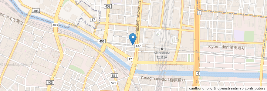 Mapa de ubicacion de マツモトキヨシ en Japonya, 東京都, 千代田区.