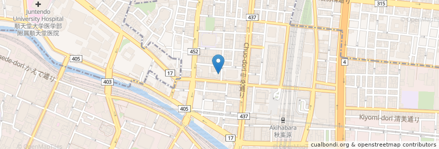 Mapa de ubicacion de 呑み処ひろし en Japão, Tóquio, 千代田区.