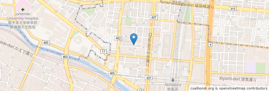 Mapa de ubicacion de 野郎ラーメン en 日本, 東京都, 千代田区.