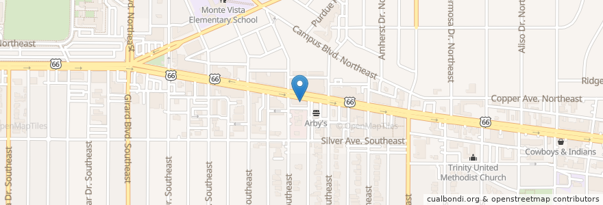 Mapa de ubicacion de Shogun Sushi en Verenigde Staten, Nieuw-Mexico, Bernalillo County, Albuquerque.