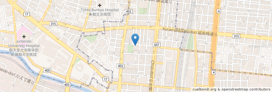Mapa de ubicacion de 神田キリスト教会 en 日本, 東京都.