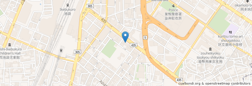 Mapa de ubicacion de カフェ・ド・クリエ en Japan, 東京都, 豊島区.