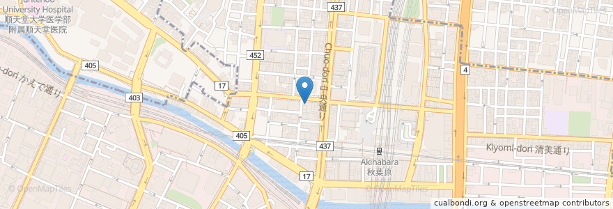 Mapa de ubicacion de ＠ほぉ～むカフェ en اليابان, 東京都, 千代田区.
