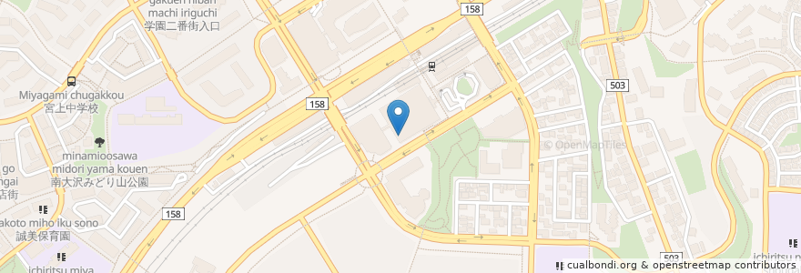 Mapa de ubicacion de カフェ・ド・クリエ en 日本, 東京都, 八王子市.