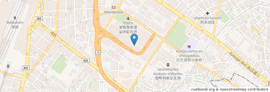 Mapa de ubicacion de カフェ・ド・クリエ en 일본, 도쿄도, 豊島区.