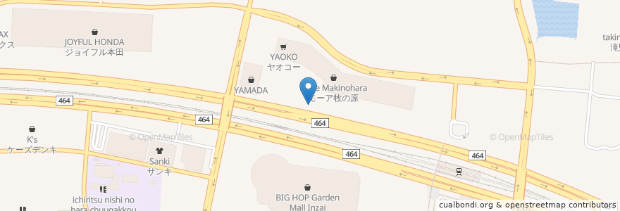 Mapa de ubicacion de マクドナルド en Japan, Präfektur Chiba, 印西市.