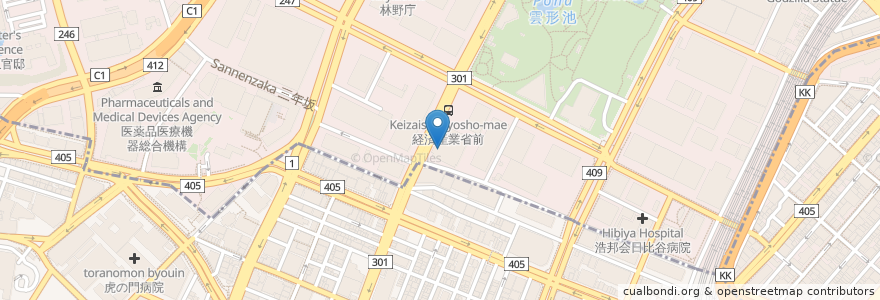 Mapa de ubicacion de カフェ・ド・クリエ en Jepun, 東京都.