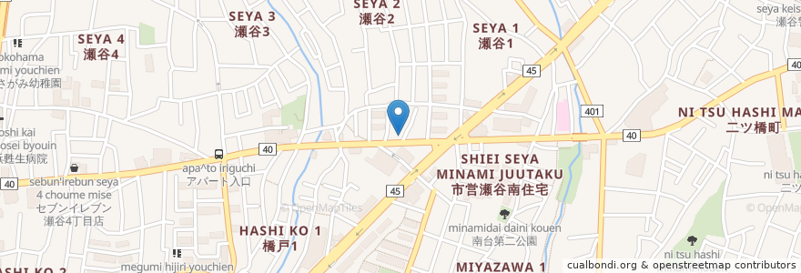 Mapa de ubicacion de たかまる動物病院 en Japan, Präfektur Kanagawa, Yokohama, 瀬谷区.