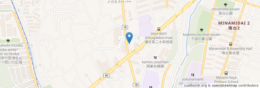 Mapa de ubicacion de ジョリーパスタ en Japón, Prefectura De Kanagawa, Yokohama, 瀬谷区.