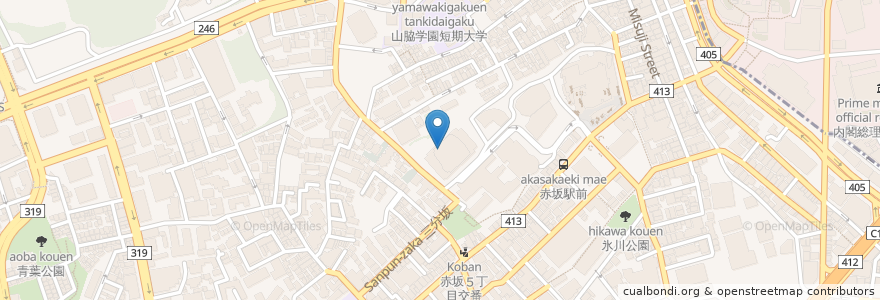 Mapa de ubicacion de エクセルシオール カフェ en Japan, Tokio, 港区.