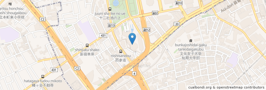 Mapa de ubicacion de エクセルシオール カフェ en Japonya, 東京都, 新宿区, 渋谷区.
