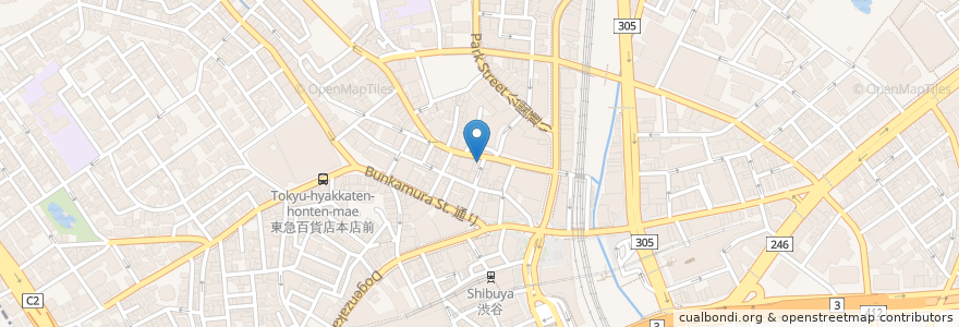Mapa de ubicacion de エクセルシオール カフェ en ژاپن, 東京都, 渋谷区.