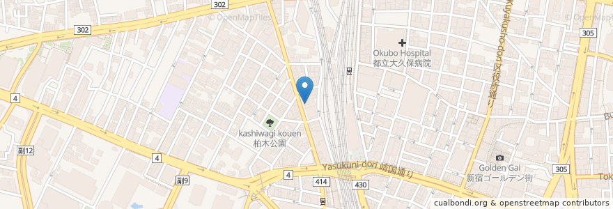 Mapa de ubicacion de エクセルシオール カフェ en 日本, 東京都, 新宿区.