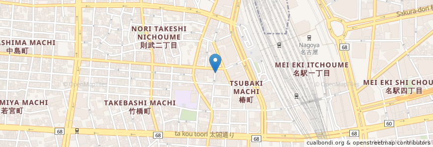 Mapa de ubicacion de Cinema Skholi en 日本, 爱知县, 名古屋市, 中村区.