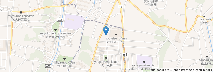Mapa de ubicacion de 相鉄ローゼン第1P en Jepun, 神奈川県, 横浜市.
