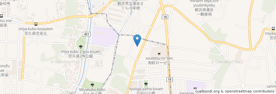 Mapa de ubicacion de 相鉄ローゼン第2P en Japão, 神奈川県, 横浜市.