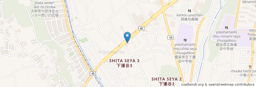 Mapa de ubicacion de コスモ石油 en Japan, Präfektur Kanagawa, Yokohama.