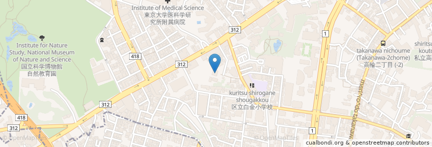 Mapa de ubicacion de 瑞聖寺 en Giappone, Tokyo, Minato.
