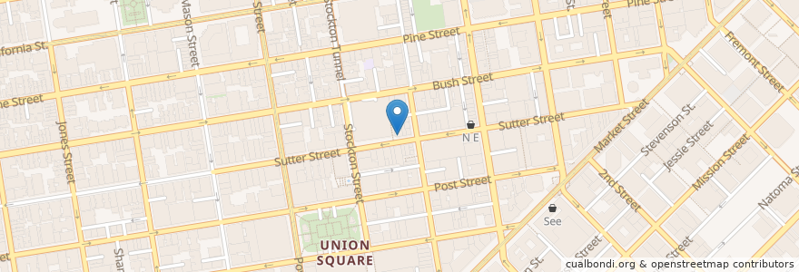 Mapa de ubicacion de E&O Kitchen and Bar en ایالات متحده آمریکا, کالیفرنیا, سان فرانسیسکو, سان فرانسیسکو.