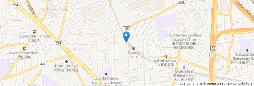Mapa de ubicacion de エクセルシオール カフェ en اليابان, 東京都, 板橋区.
