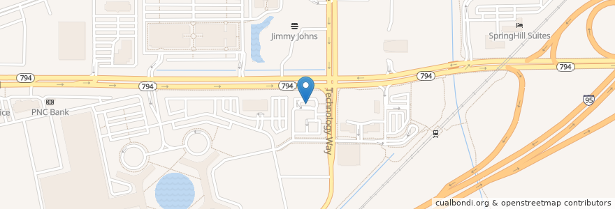 Mapa de ubicacion de McDonald's en 美利坚合众国/美利堅合眾國, 佛罗里达州/佛羅里達州, Palm Beach County, Boca Raton.