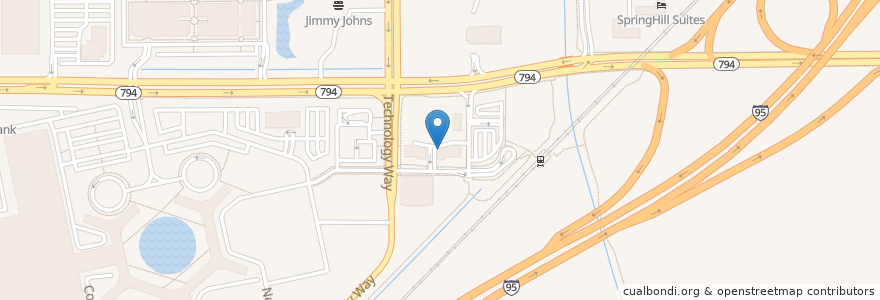 Mapa de ubicacion de Einstein Brothers Bagels en 미국, 플로리다주, Palm Beach County, Boca Raton.
