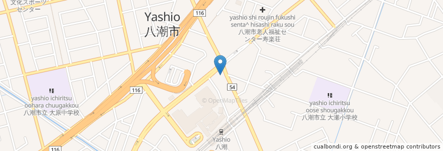Mapa de ubicacion de マクドナルド en اليابان, 埼玉県, 八潮市.