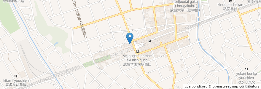Mapa de ubicacion de みずほ銀行 en 日本, 東京都, 世田谷区.
