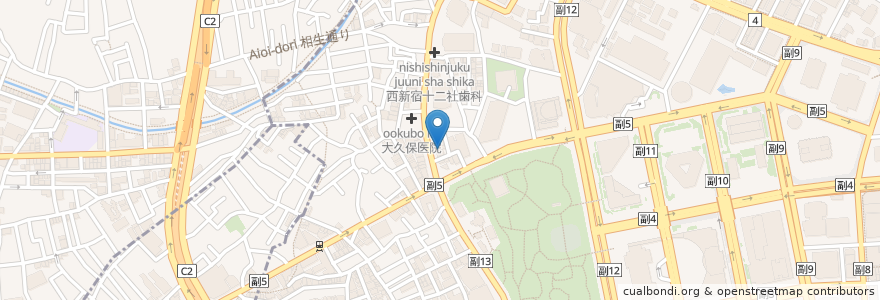 Mapa de ubicacion de ひじり屋 en ژاپن, 東京都.