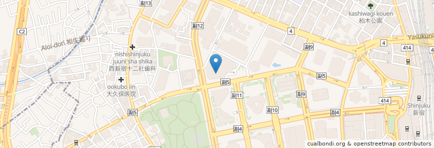 Mapa de ubicacion de RIE coffee en Japão, Tóquio, 新宿区.