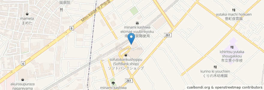 Mapa de ubicacion de タリーズコーヒー en Japan, Präfektur Chiba, 柏市.