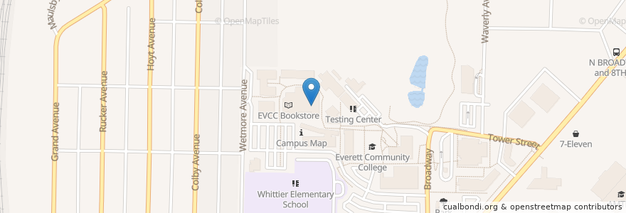 Mapa de ubicacion de Bargreen's en 美利坚合众国/美利堅合眾國, 华盛顿州 / 華盛頓州, Snohomish County, Everett.