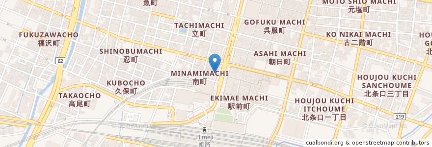 Mapa de ubicacion de すし宗 en Japan, Präfektur Hyōgo, 姫路市.