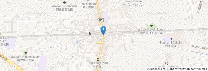 Mapa de ubicacion de マクドナルド en ژاپن, 東京都, 杉並区.