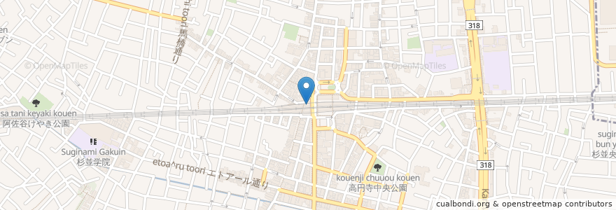 Mapa de ubicacion de 맥도날드 en 일본, 도쿄도, 杉並区.