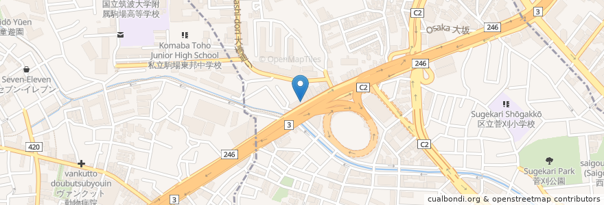 Mapa de ubicacion de マクドナルド en Japonya, 東京都, 目黒区.