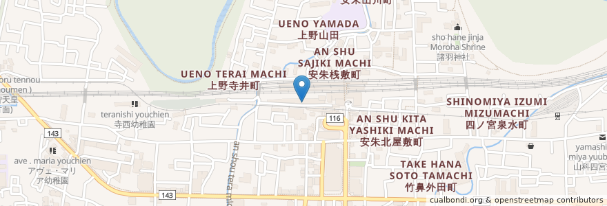 Mapa de ubicacion de 山科駅西駐輪場 en Japão, 京都府, Quioto, 山科区.