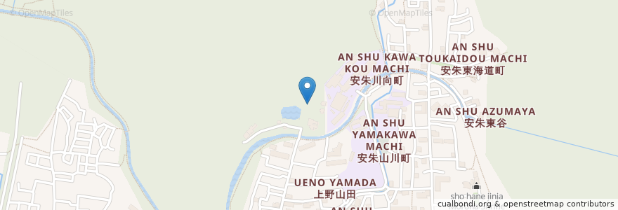 Mapa de ubicacion de 安祥寺 en Japan, Präfektur Kyōto, 京都市, 山科区.