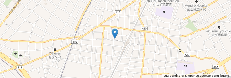 Mapa de ubicacion de マクドナルド en 日本, 东京都/東京都, 目黒区.