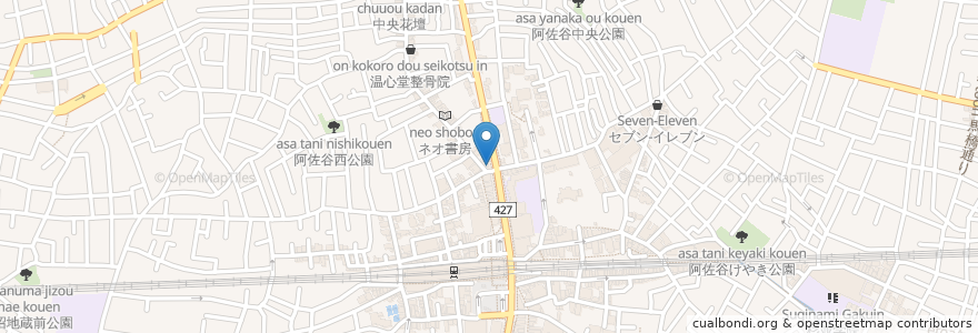 Mapa de ubicacion de モスバーガー en ژاپن, 東京都, 杉並区.