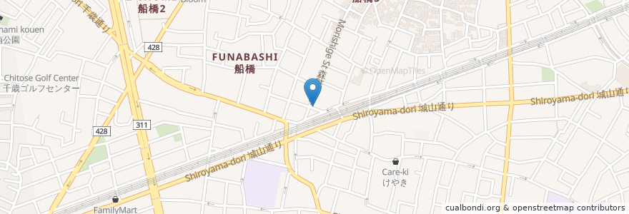 Mapa de ubicacion de モスバーガー en Giappone, Tokyo, 世田谷区.