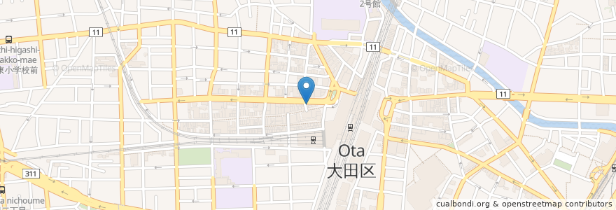 Mapa de ubicacion de モスバーガー en Giappone, Tokyo, 大田区.